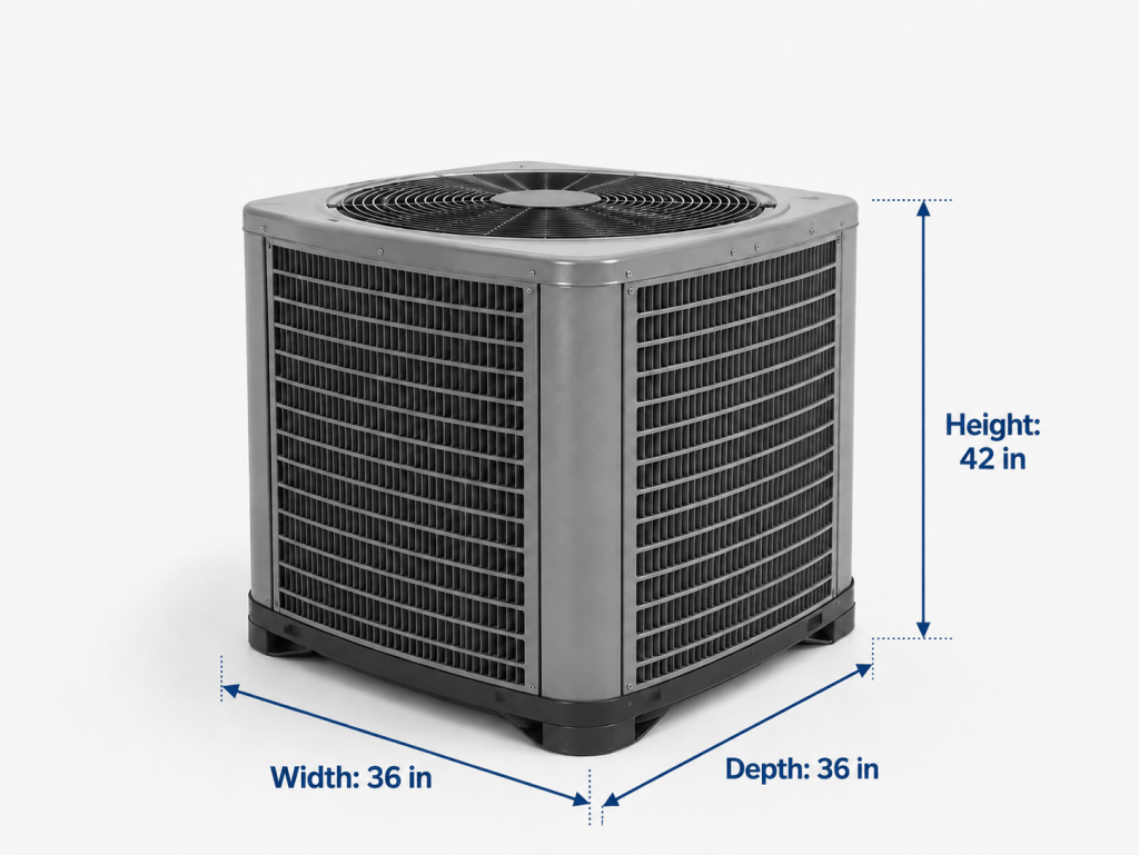 AC dimensions example